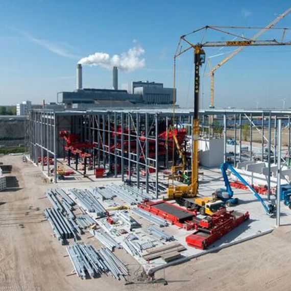 Hoogste punt in bouw Scheidingsinstallatie is bereikt